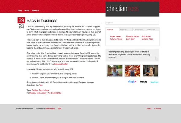 Christian Ross .net - Version 2