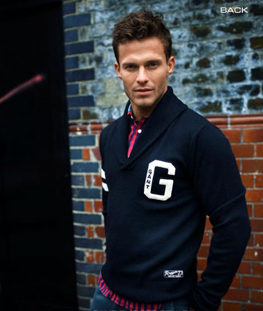 Gant Varsity Sweater - blue