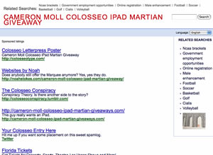 cameron moll colosseo ipad martian giveaway