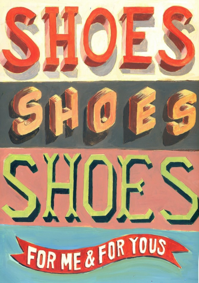 Jeff Rogers illustration - Shoes Shoes Shoes