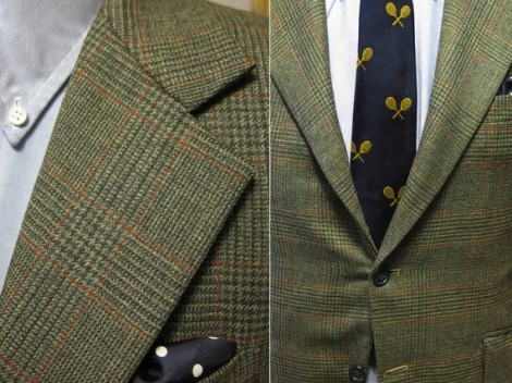 1960s Olive Glen Plaid Two Button Suit - Newton Street Vintage